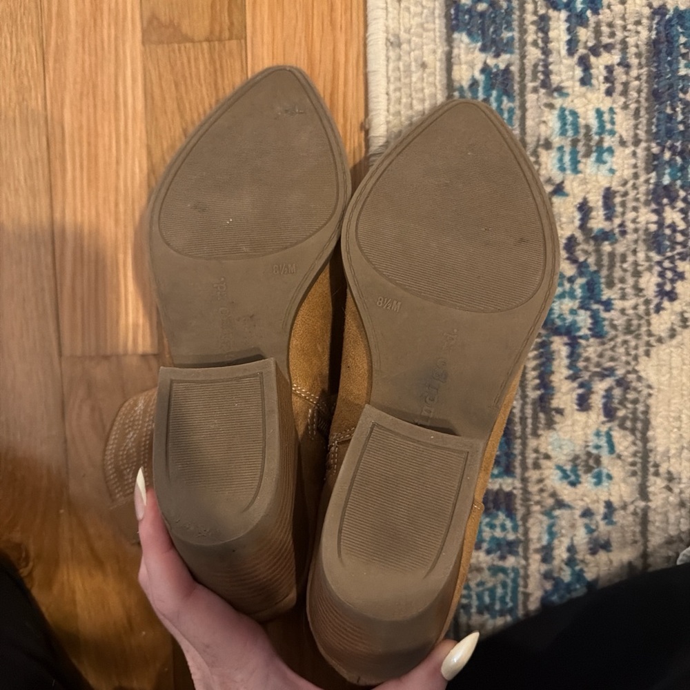 Francesca's Collections Brown Embroidered Ankle Booties - Picture 4 of 5